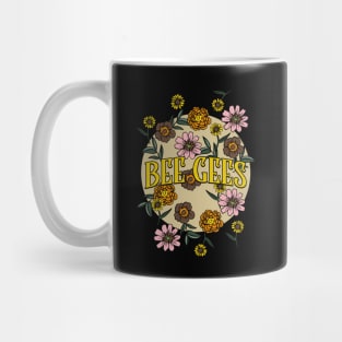 Bee Gees Name Personalized Flower Retro Floral 80s 90s Name Style Mug